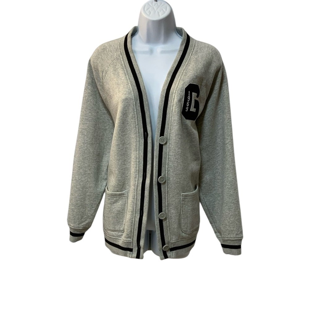 GAP Women’s Gray/Black Cardigan Sweater